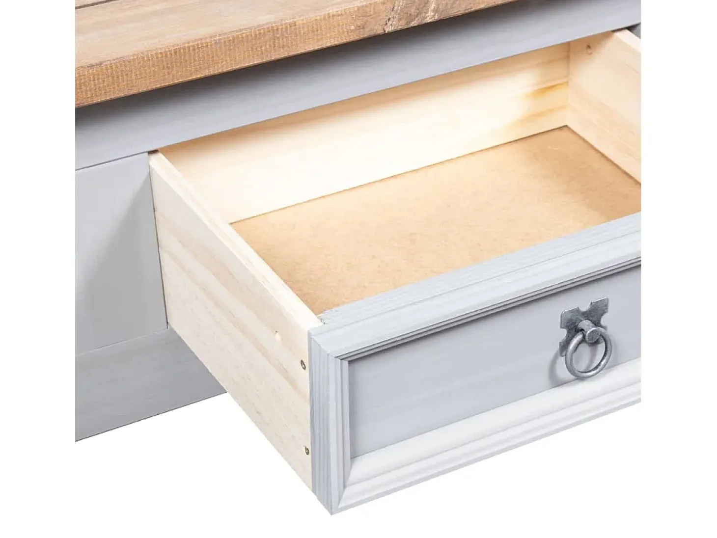 Mesa de centro Corona Range pino mexicano gris 100x60x45 cm