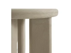 Mesa de centro de 60 cm de diámetro de cemento arena de poliresina
