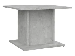 Mesa de centro de aglomerado gris hormigón 55,5x55,5x40 cm