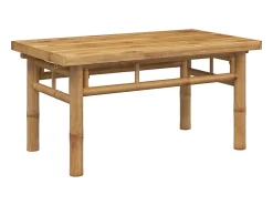 Mesa de centro de bambú 70x40x35 cm