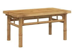 Mesa de centro de bambú 70x40x35 cm