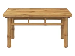 Mesa de centro de bambú 70x40x35 cm
