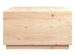 Mesa de centro de madera maciza de pino 80x80x45 cm