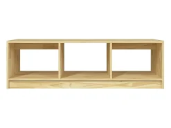 Mesa de centro de madera maciza de pino 110x50x34 cm