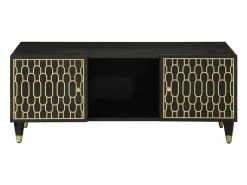 Mesa de centro de madera maciza mango 100x54x40 cm