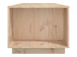 Mesa de centro de madera maciza de pino 110x50x40 cm