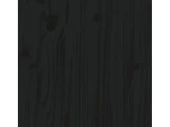 Mesa de centro de madera maciza de pino negro 87x48x35 cm