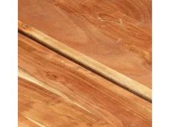 Mesa de centro de madera maciza de acacia 142x90x42 cm