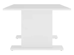 Mesa de centro de madera contrachapada blanco 103,5x60x40 cm