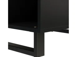 Mesa de centro de madera maciza reciclada 60x50x35 cm