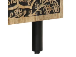 Mesa de centro de madera maciza mango 100x54x40 cm