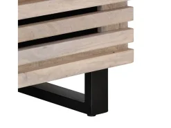 Mesa de centro de madera maciza de mango 80x55x40 cm