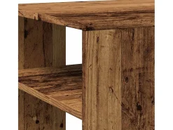 Mesa de centro de madera contrachapada envejecida 100x50x40 cm