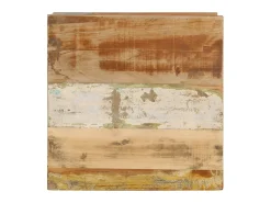 Mesa de centro de madera maciza reciclada 45x45x40 cm ES18712