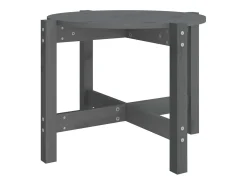 Mesa de centro de madera maciza de pino gris 62,5x45 cm