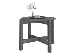 Mesa de centro de madera maciza de pino gris 62,5x45 cm
