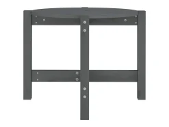 Mesa de centro de madera maciza de pino gris 62,5x45 cm