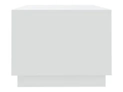 Mesa de centro de madera de ingeniería blanca 102x55x43 cm