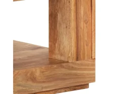 Mesa de centro de madera maciza de acacia 45x45x40 cm ES10916