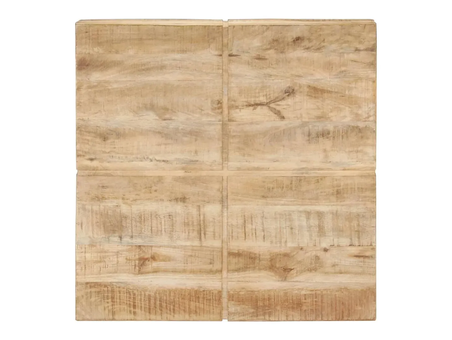 Mesa de centro de madera maciza de mango 80x80x28 cm