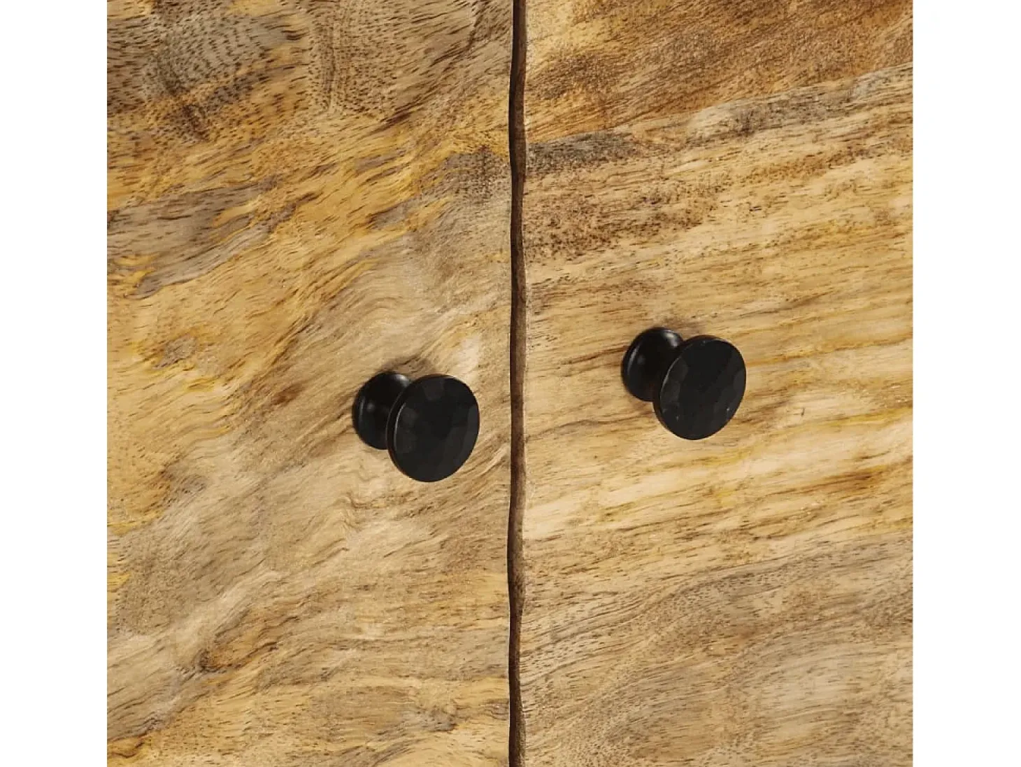 Mesa de centro de madera maciza de mango 80x50x40 cm