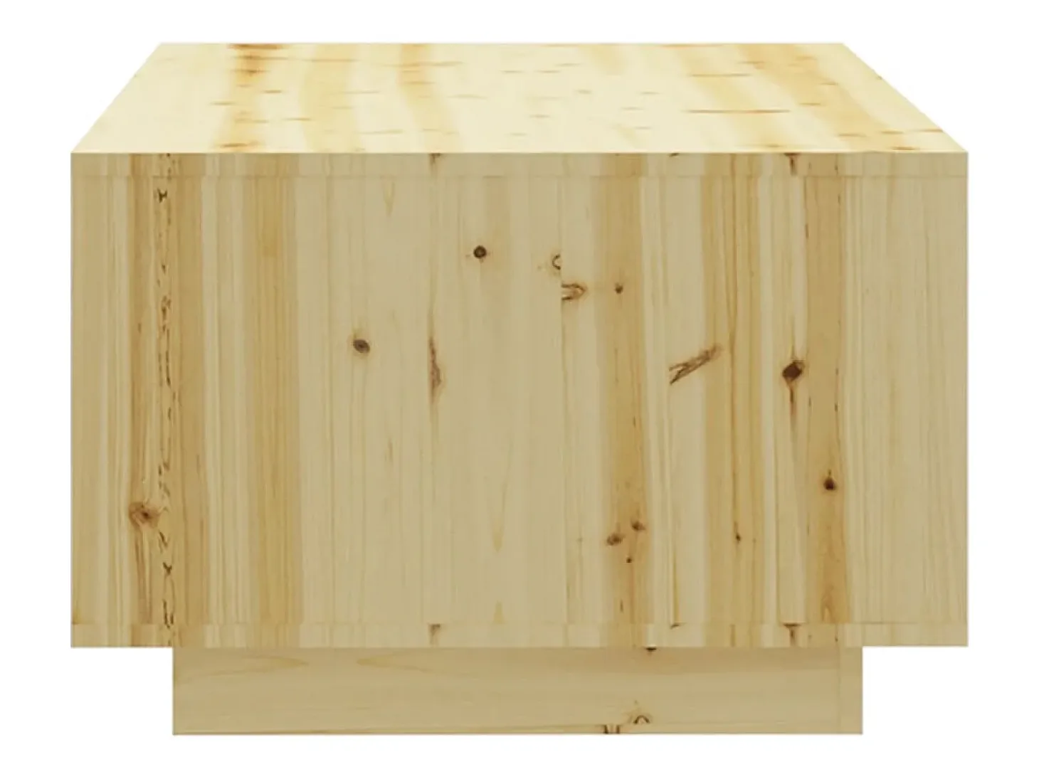 Mesa de centro de madera maciza de abeto 110x50x33,5 cm