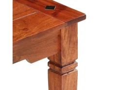 Mesa de centro de madera maciza de acacia 110x50x35 cm