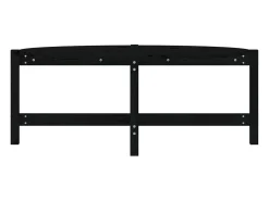 Mesa de centro de madera maciza de pino negro 118x63x45 cm