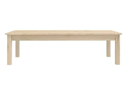 Mesa de centro de madera maciza de pino 110x50x30 cm