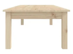 Mesa de centro de madera maciza de pino 110x50x30 cm