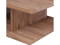 Mesa de centro de madera maciza de teca 170x70x30 cm ES13956