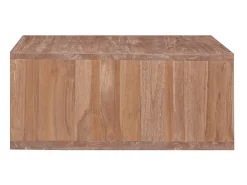 Mesa de centro de madera maciza de teca 170x70x30 cm ES13956