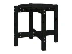 Mesa de centro de madera maciza de pino negro Ø52,5x45 cm ES59615