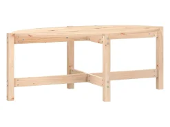 Mesa de centro de madera maciza de pino 118x63x45 cm