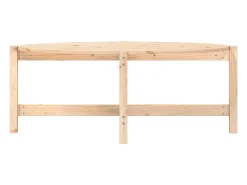 Mesa de centro de madera maciza de pino 118x63x45 cm