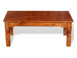 Mesa de centro de madera maciza 110x60x45 cm