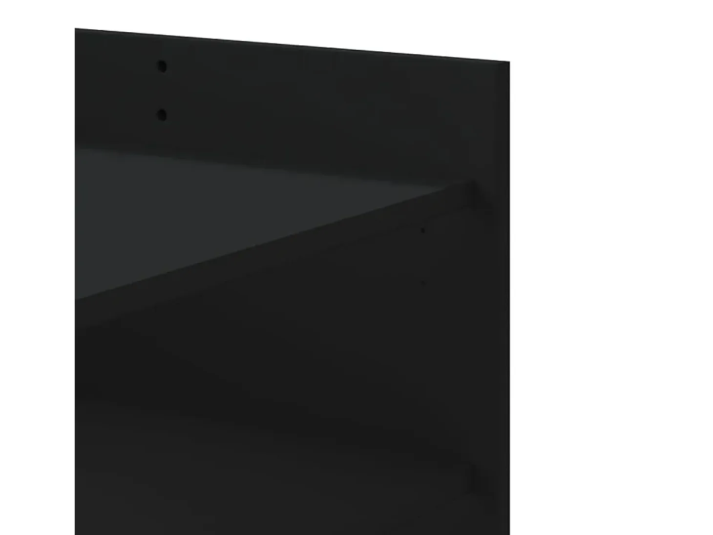 Mesa de centro de madera de ingeniería negra 100x50x50 cm