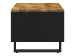 Mesa de centro de madera maciza mango 90x50x40 cm