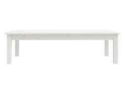 Mesa de centro de madera maciza de pino blanco 110x50x30 cm