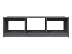 Mesa de centro de madera maciza de pino gris 110x50x34 cm