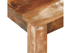Mesa de centro de madera maciza reciclada 55x55x35 cm