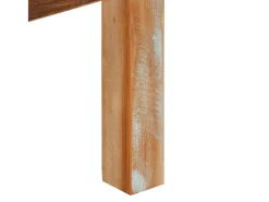 Mesa de centro de madera maciza reciclada 55x55x35 cm