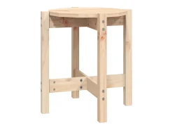 Mesa de centro de madera de pino maciza Ø 42,5x45 cm