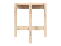 Mesa de centro de madera de pino maciza Ø 42,5x45 cm