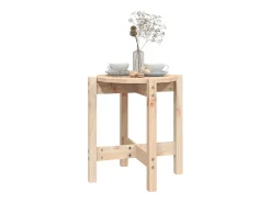 Mesa de centro de madera de pino maciza Ø 42,5x45 cm