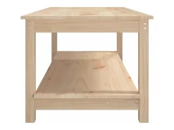 Mesa de centro de madera maciza de pino 110x55x45 cm
