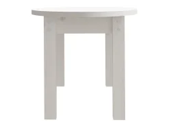 Mesa de centro de madera maciza de pino blanco 80x40x35 cm