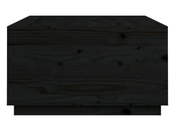Mesa de centro de madera maciza de pino negro 80x80x45 cm