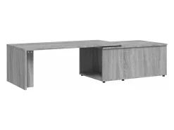 Mesa de centro de madera contrachapada gris Sonoma 150x50x35 cm