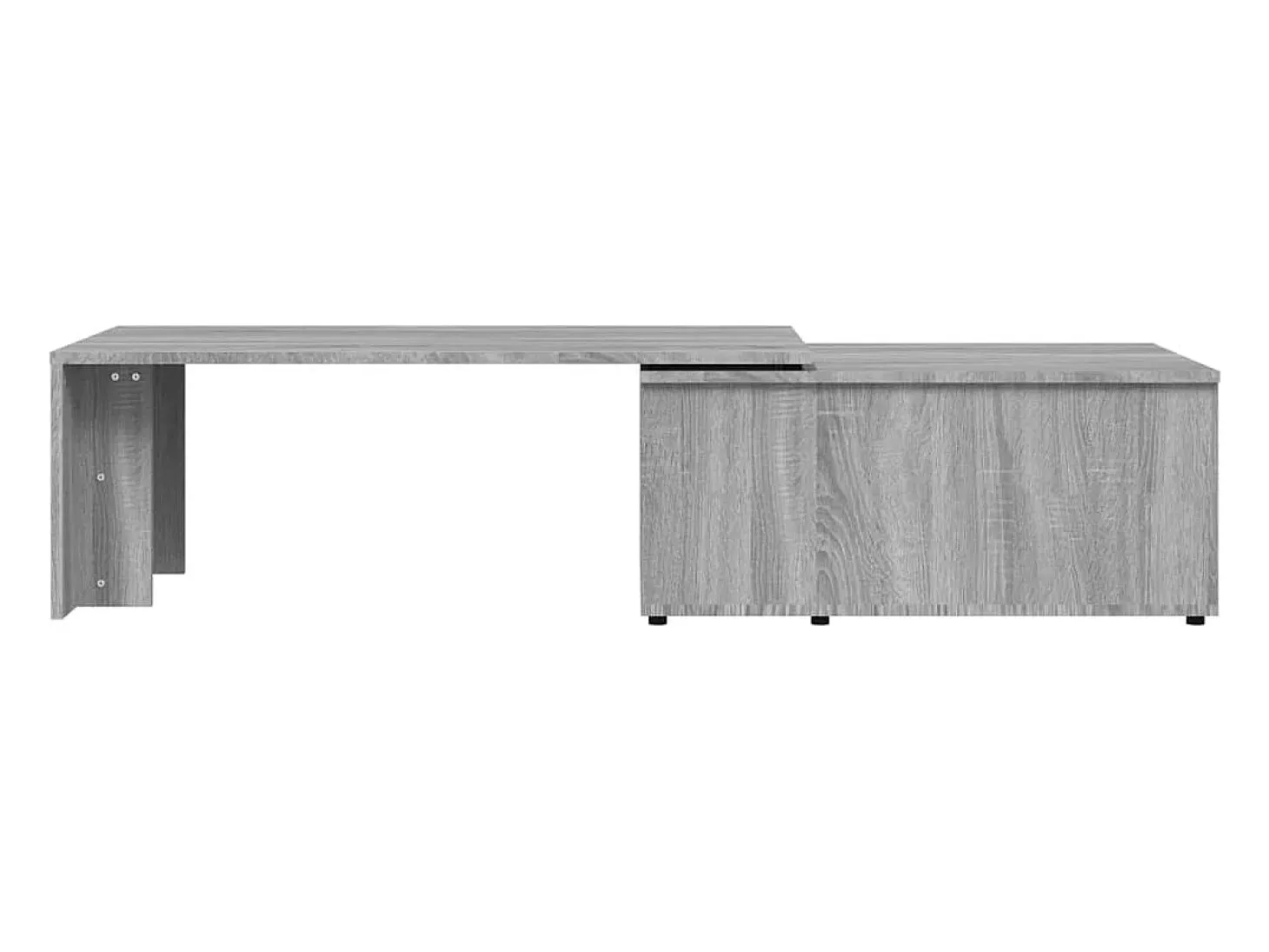 Mesa de centro de madera contrachapada gris Sonoma 150x50x35 cm
